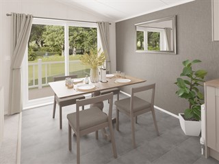 2025 Swift Montreal Lodge Static Lodge Holiday Home dining area