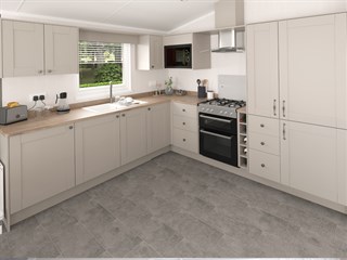 2025 Swift Montreal Lodge Static Lodge Holiday Home kitchen