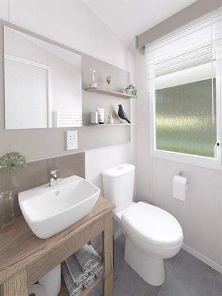 2025 Swift Montreal Lodge Static Lodge Holiday Home shower room