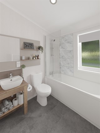 2025 Swift Montreal Lodge Static Lodge Holiday Home bathroom