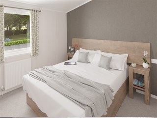 2025 Swift Montreal Lodge Static Lodge Holiday Home main bedroom