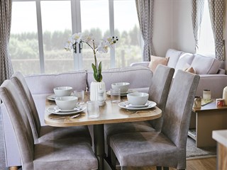 2026 Willerby Malton Static Caravan Holiday Home dining area