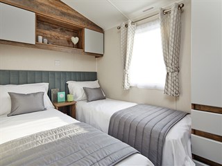 2026 Willerby Brookwood Static Caravan Holiday Home twin bedroom