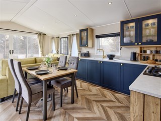 2025 Willerby Gainsborough Static Caravan Holiday Home dining area to kitchen