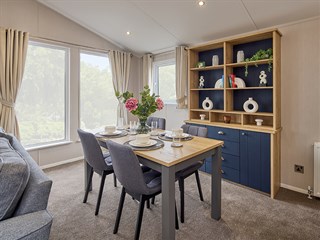 2025 Willerby New Holland Static Lodge Holiday Home dining area