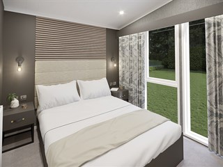 2025 Swift S-Pod Static Caravan Holiday Home main bedroom