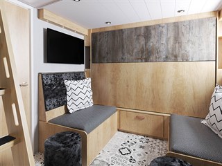 2025 Swift S-Pod 6 Static Caravan Holiday Home dining area