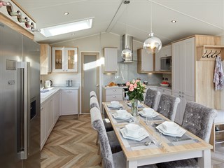 2025 Willerby Vogue Classique static caravan holiday home dining area