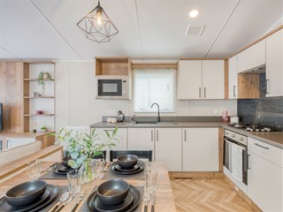 2025 Atlas Sahara Static Caravan Holiday Home dining area