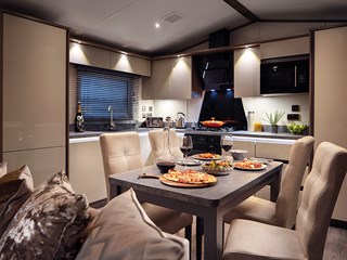 2025 Carnaby Langham Static Caravan Holiday Home kitchen