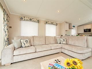 2025 Carnaby Lakehouse Static Lodge Holiday Home sofa