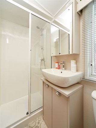 2025 Carnaby Lakehouse Static Lodge Holiday Home bathroom