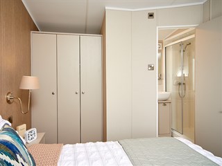 2025 Carnaby Lakehouse Static Lodge Holiday Home main bedroom en suite