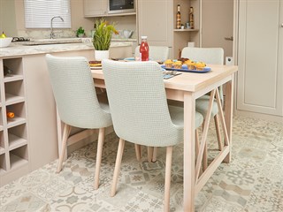 2025 Carnaby Lakehouse Static Lodge Holiday Home dining room detail