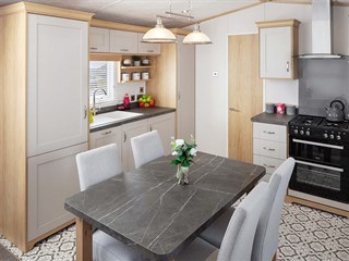 2025 Carnaby Highgrove Static Lodge Holiday Home dining area