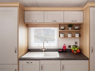 2025 Carnaby Highgrove Static Lodge Holiday Home kitchen
