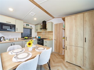2025 Carnaby Silverdale Static Caravan Holiday Home dining area
