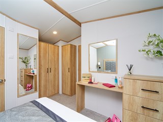 2025 Carnaby Silverdale Static Caravan Holiday Home vanity table