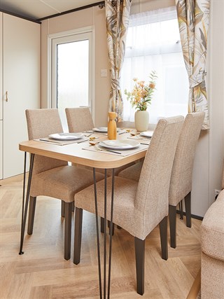 2025 Carnaby Glaisdale Static Caravan Holiday Home dining area