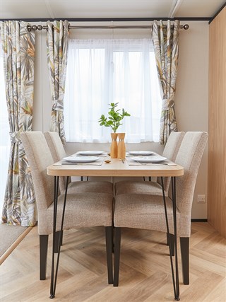 2025 Carnaby Glaisdale Centre Lounge Static Caravan Holiday Home dining area