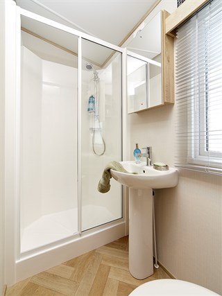 2025 Carnaby Bayview Static Caravan Holiday Home shower room