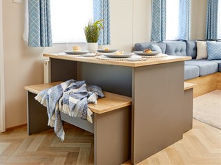 2025 Carnaby Breakaway Static Caravan Holiday Home dinette