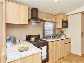 2025 Carnaby Breakaway Static Caravan Holiday Home kitchen