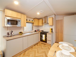 2025 Carnaby Melrose Static Caravan Holiday Home kitchen