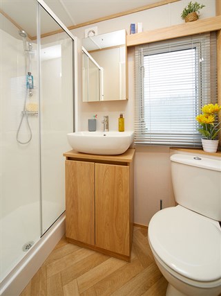 2025 Carnaby Melrose Static Caravan Holiday Home shower room