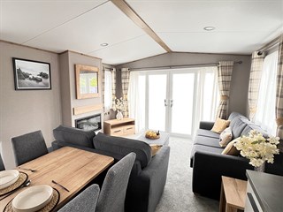 2026 ABI Saffron Static Caravan Holiday Home lounge