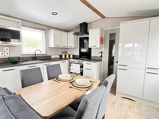 2026 ABI Saffron Static Caravan Holiday Home kitchen dining area