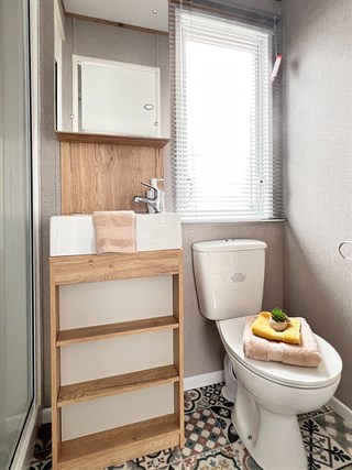 2026 ABI Saffron Static Caravan Holiday Home kitchen shower-room