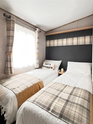 2026 ABI Saffron Static Caravan Holiday Home twin bedroom