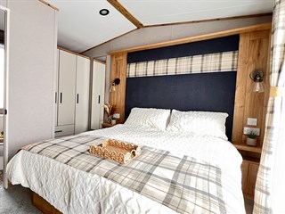 2026 ABI Saffron Static Caravan Holiday Home main bedroom