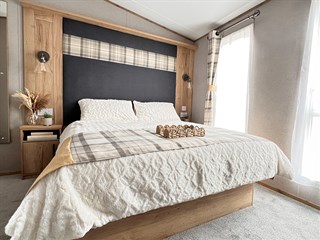 2026 ABI Saffron Static Caravan Holiday Home main bedroom