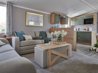 2026 Swift Provence Static Caravan Holiday Home lounge area