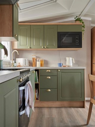 2026 Swift Provence Outlook Static Caravan Holiday Home kitchen