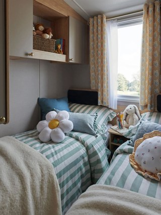 2026 Swift Provence Outlook Static Caravan Holiday Home twin bedroom