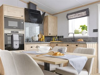 2026 abi balmoral static caravan holiday home Dining area