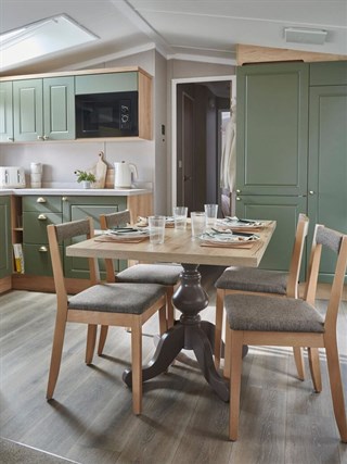 2026 Swift Provence Bay Static Caravan Holiday Home dining area