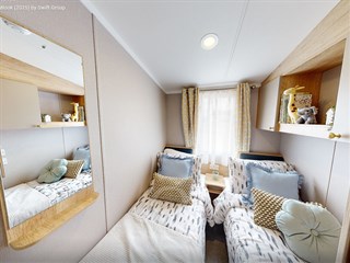 2026 Swift Provence Bay Static Caravan Holiday Home second twin bedroom