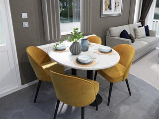 2026 Swift Margaux Static Caravan Holiday Home dining area