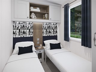 2026 Swift Margaux Static Caravan Holiday Home twin bedroom