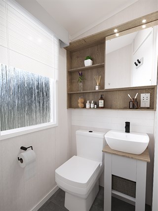 2026 Swift Margaux Static Caravan Holiday Home main bedroom en suite