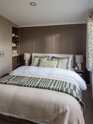 2026 Swift Morlaix Static Lodge Holiday Home main bedroom