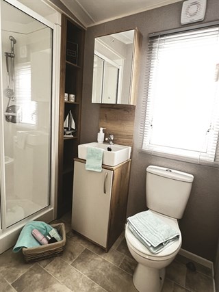 2026 ABI Adelaide Static Caravan Holiday Home shower room