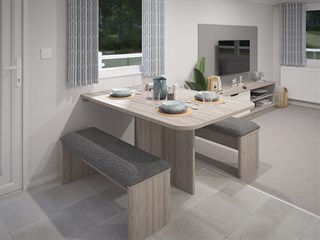 2026 Swift Royan Static Caravan Holiday Home dining area