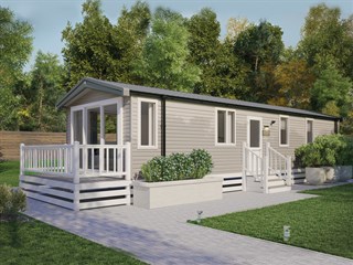 2026 Swift Burgundy Static Caravan Holiday Home exterior
