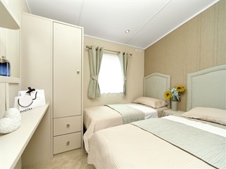 2026 Carnaby Lakehouse Lodge Static Lodge Holiday Home twin bedroom