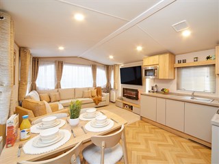 2026 Swift Melrose Static Caravan Holiday Home lounge overview